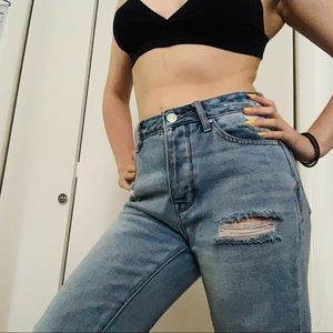 Pacsun Ripped Mom Jeans